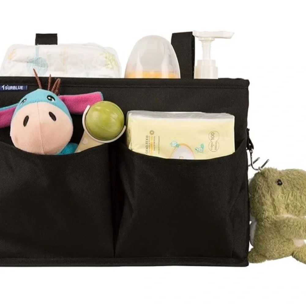 Surblue bedside caddy hanging  organizer with pockets for beds, chairs desks etc